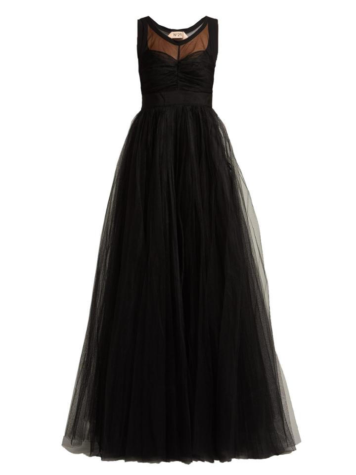 No. 21 Tulle And Crepe De Chine Gown