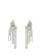 Matchesfashion.com Isabel Marant - Crystal-fringed Drop Earrings - Womens - Crystal