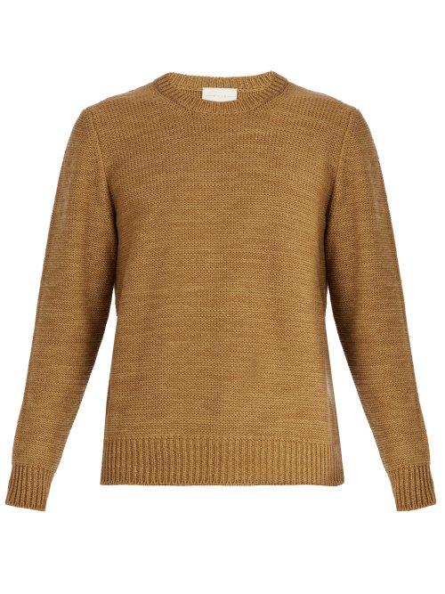 Matchesfashion.com Arj - Ostuni Cotton And Wool Blend Sweater - Mens - Brown