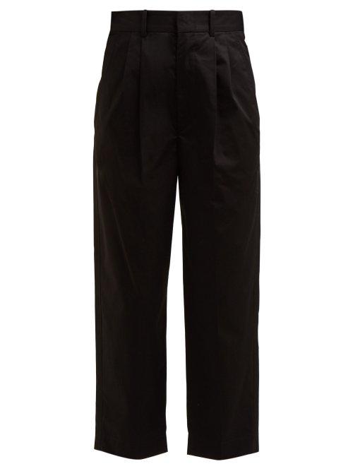 Matchesfashion.com Isabel Marant - Grayson Wide Leg Cropped Trouser - Womens - Black