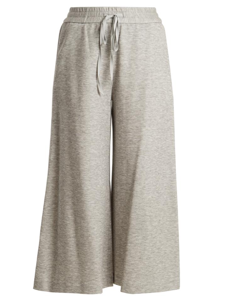 Adam Lippes Drawstring-waist Jersey Culottes