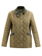 Burberry - Wark Diamond Quilted Jacket - Womens - Dark Green