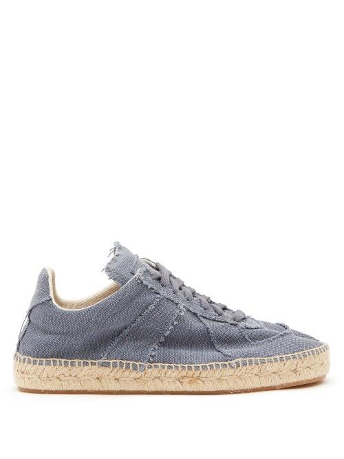 Maison Margiela - Replica Canvas Espadrille Trainers - Womens - Blue