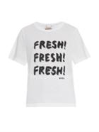 Muveil Fresh! Fresh! Fresh-print T-shirt
