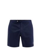 Matchesfashion.com Polo Ralph Lauren - Monaco Logo-embroidered Swim Shorts - Mens - Navy White