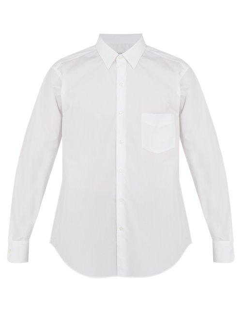 Matchesfashion.com Cobra S.c. - Point Collar Cotton Shirt - Mens - White