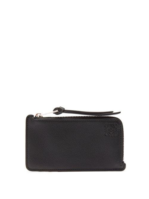 Matchesfashion.com Loewe - Leather Metallic Rainbow Cardholder - Womens - Multi