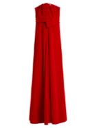 Maison Rabih Kayrouz Sleeveless Neck-tie Cotton-velvet Gown