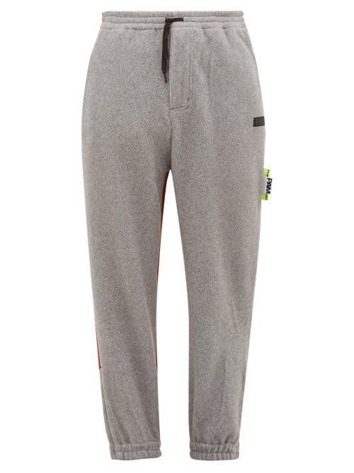 Matchesfashion.com P.a.m. - Bi Colour Fleece Track Pants - Mens - Grey Multi