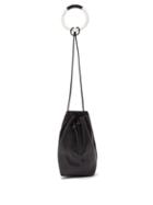 Matchesfashion.com Jil Sander - Beaded-bracelet Drawstring Leather Bag - Womens - Black