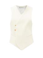 Matchesfashion.com Umit Benan B+ - Double-breasted Wool-blend Waistcoat - Womens - Ivory