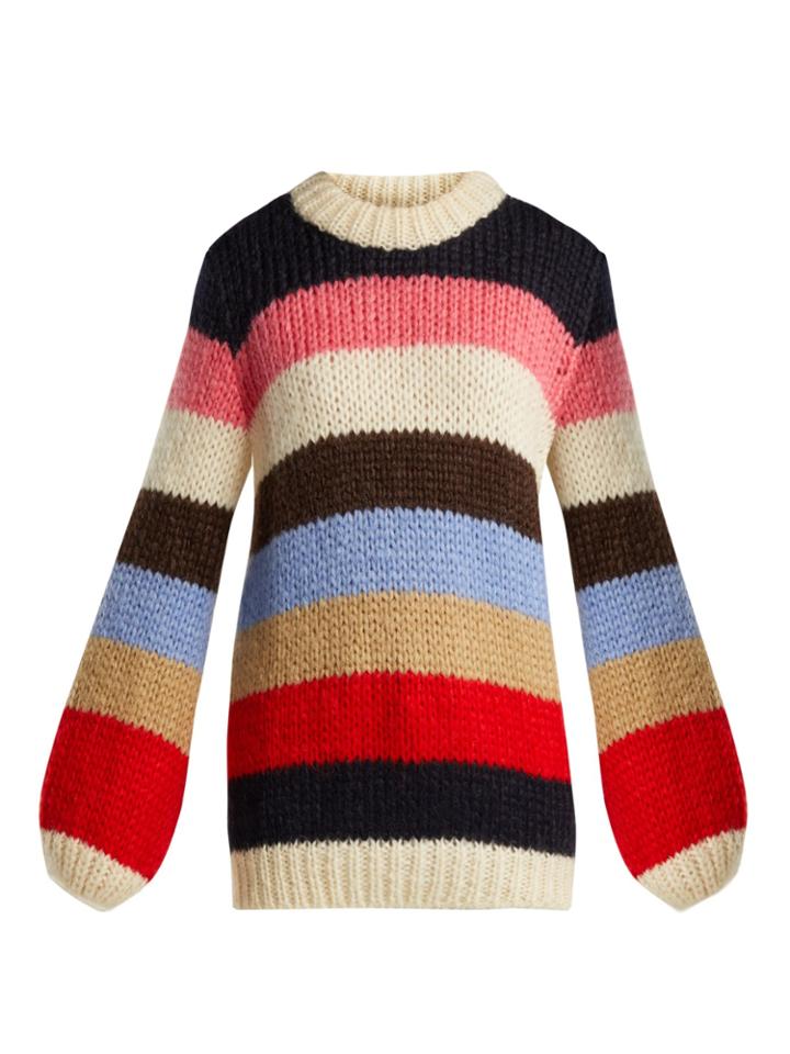 Ganni Oversized Striped Sweater