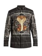 Givenchy Cobra And Geometric-print Cotton Shirt