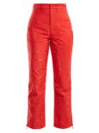 Marine Serre High-rise Moire Cropped Trousers