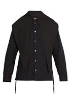 Matchesfashion.com Sasquatchfabrix - Big Scarf Box Cotton Shirt - Mens - Black
