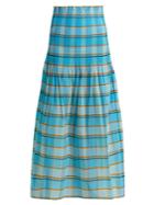 Diane Von Furstenberg Horizon Checked Skirt