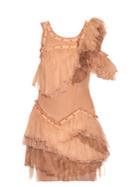 Roberto Cavalli Sleeveless Ruffled Silk-chiffon Dress