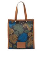 Mens Bags Paul Smith - Floral-print Canvas And Leather Tote Bag - Mens - Tan Multi