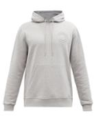 Mens Rtw Burberry - Ryker Logo-embroidered Cotton Hooded Sweatshirt - Mens - Grey