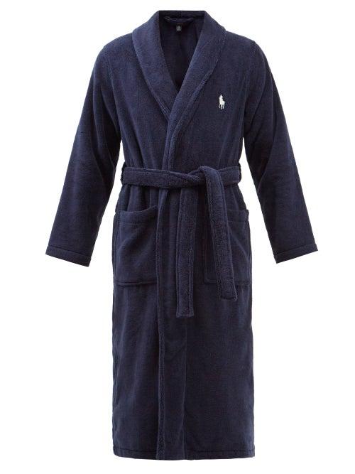 Polo Ralph Lauren - Logo-embroidered Cotton-terry Bath Robe - Mens - Navy