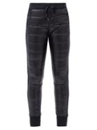 Matchesfashion.com Holden - Hybrid-down Quilted-shell And Jersey Leggings - Womens - Black