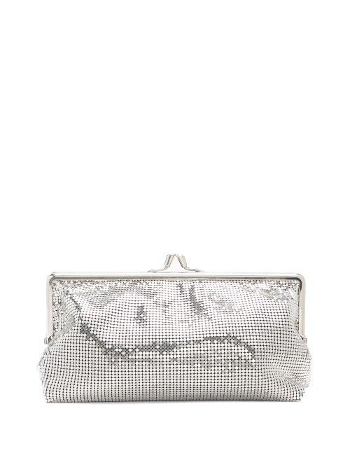 Matchesfashion.com Paco Rabanne - Pixel 1969 Mini Chainmail Clutch - Womens - Silver
