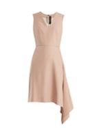 Roland Mouret Aylsham V-neck Draped Crepe Dress