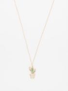 Sydney Evan - Cactus Diamond, Emerald & 14kt Gold Necklace - Womens - Green Multi