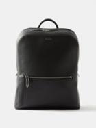 Smythson - Ludlow Grained-leather Backpack - Mens - Black