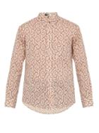 Matchesfashion.com Isabel Marant - Ilako Foliage Print Cotton Shirt - Mens - Pink