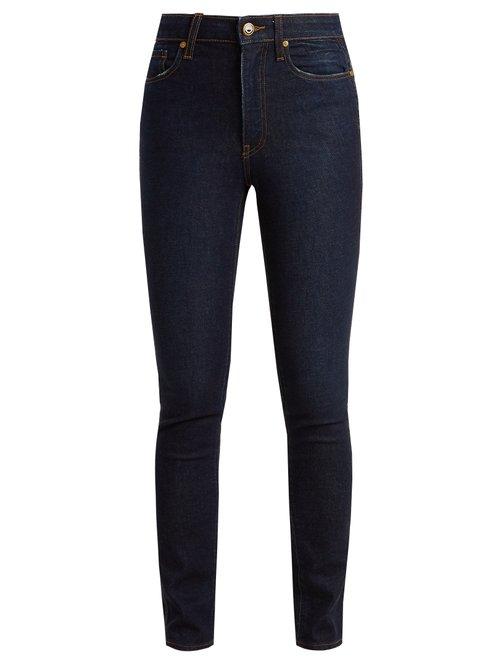 Matchesfashion.com Khaite - Vanessa High Rise Skinny Leg Jeans - Womens - Indigo