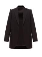 Matchesfashion.com Balenciaga - Single Breasted Wool Gabardine Blazer - Womens - Black