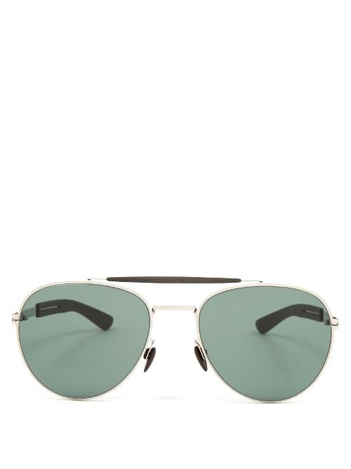 Mykita Mylon Sloe Stainless-steel Aviator Sunglasses