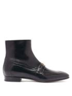 Matchesfashion.com Gucci - Dracma Gg Horsebit Leather Loafer Boots - Mens - Black