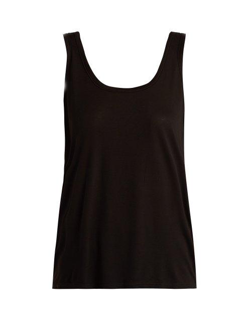 Matchesfashion.com The Row - Thomaston Jersey Tank Top - Womens - Black
