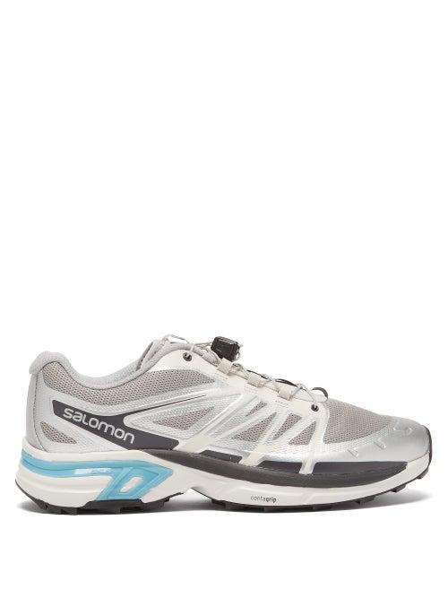 Salomon - Xt-wings Advanced 2 Mesh And Rubber Trainers - Mens - Silver