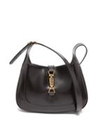 Gucci - Logo-engraved Clasp Leather Shoulder Bag - Mens - Black