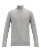Matchesfashion.com Gabriela Hearst - Jermaine Roll-neck Wool Sweater - Mens - Grey