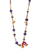 Matchesfashion.com Katerina Makriyianni - Glass-bead Gold-vermeil Necklace - Womens - Multi