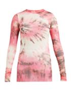 Matchesfashion.com Msgm - Tie Dye Mesh Top - Womens - Pink