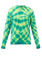 The Elder Statesman - Tie-dyed Cashmere Sweater - Mens - Green