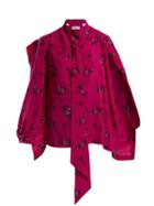Matchesfashion.com Balenciaga - Multi Snaps Blouse - Womens - Pink Print