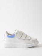 Alexander Mcqueen - Oversized Leather Trainers - Womens - White