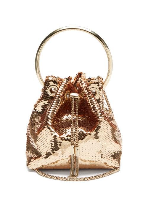 Matchesfashion.com Jimmy Choo - Bonbon Sequinned Clutch Bag - Womens - Pink Gold