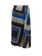 Pleats Please Issey Miyake Union Block-print Pleated Skirt