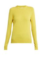 Matchesfashion.com Barrie - Arran Pop Cashmere Sweater - Womens - Yellow