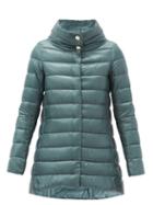 Matchesfashion.com Herno - Amelia Quilted Down Jacket - Womens - Light Blue