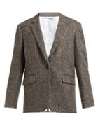 Matchesfashion.com Calvin Klein 205w39nyc - Oversized Single Breasted Wool Tweed Blazer - Womens - Beige