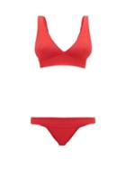 Matchesfashion.com Haight - V-neck Bikini - Womens - Red