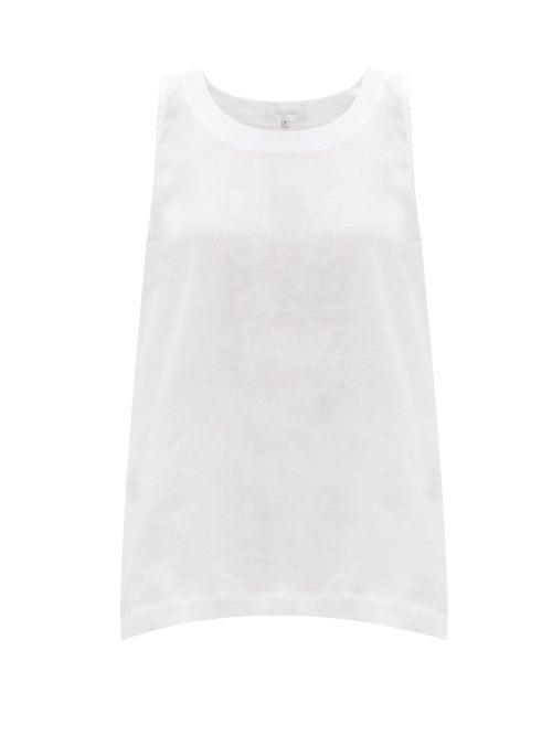 Matchesfashion.com Eskandar - Voluminous Linen Vest - Womens - White